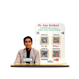 Doctor Cutout Shape - Smart NFC - 4 QR  Table Top Standee