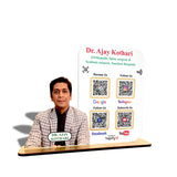Doctor Cutout Shape - Smart NFC - 4 QR  Table Top Standee