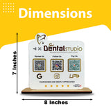 Smart NFC 3-in-1 Standee - Teeth Cutout | For Dentists