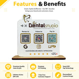 Smart NFC 3-in-1 Standee - Teeth Cutout | For Dentists