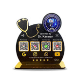 Smart NFC 4-in-1 Standee - Big Stethoscope Cutout | For Doctors