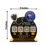 Smart NFC 4-in-1 Standee - Big Stethoscope Cutout | For Doctors