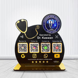 Smart NFC 4-in-1 Standee - Big Stethoscope Cutout | For Doctors