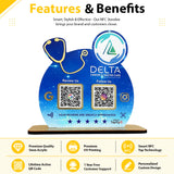 Smart NFC 2-in-1 Standee - Big Stethoscope Cutout | For Doctors