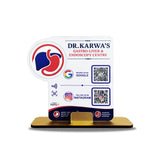 Gastro-Liver Logo Cutout Shaped -  Smart NFC 2 QR Standee - For Hospitals