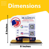 Gastro-Liver Logo Cutout Shaped -  Smart NFC 2 QR Standee - For Hospitals