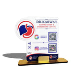 Gastro-Liver Logo Cutout Shaped -  Smart NFC 2 QR Standee - For Hospitals