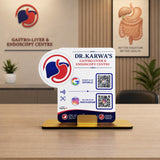 Gastro-Liver Logo Cutout Shaped -  Smart NFC 2 QR Standee - For Hospitals