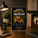 Behind Every Great Life – Personalized Dad Photo Frame- Custom Acrylic Gift for Father & Son/Daughter
