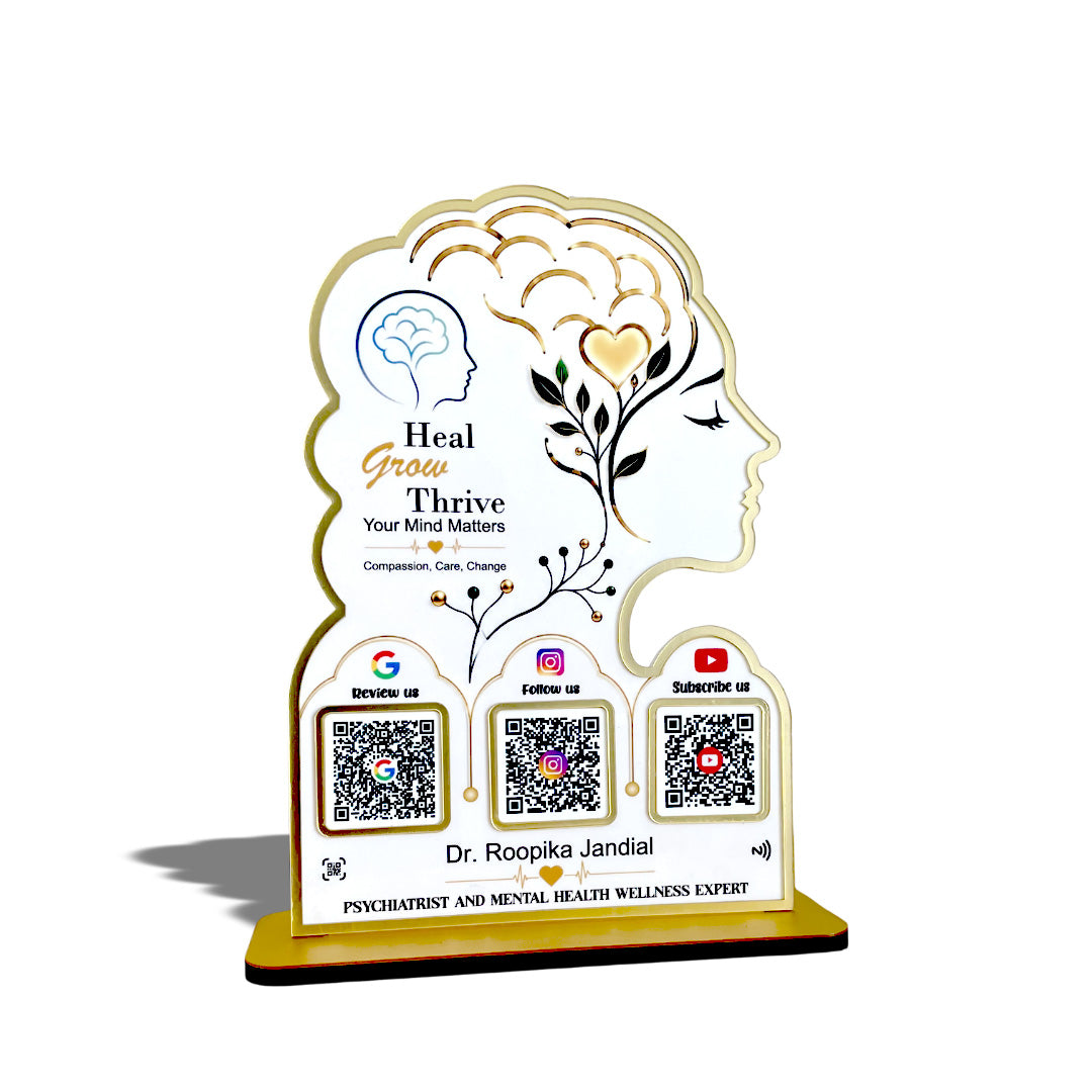 Mental Wellness Cutout Shape - Smart NFC 3-in-1 Standee