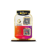 Premium Protein Supplement Shaped Smart NFC 2-in-1 Tabletop Standee - Theme Edition | For Gym & Supplement Stores