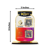 Premium Protein Supplement Shaped Smart NFC 2-in-1 Tabletop Standee - Theme Edition | For Gym & Supplement Stores