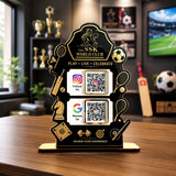 Multi Sports Shaped 2-in-1 Smart NFC Standee – Black Theme