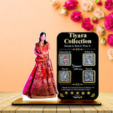 Bridal Girl Cutout Shaped - Smart NFC 4QR Standee - For Cloths Store