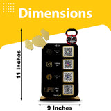 Gym Dumbbell Cutout - Smart NFC 4-in-1 Tabletop Standee - For Gyms