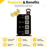 Gym Dumbbell Cutout - Smart NFC 4-in-1 Tabletop Standee - For Gyms