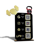 Gym Dumbbell Cutout - Smart NFC 4-in-1 Tabletop Standee - For Gyms