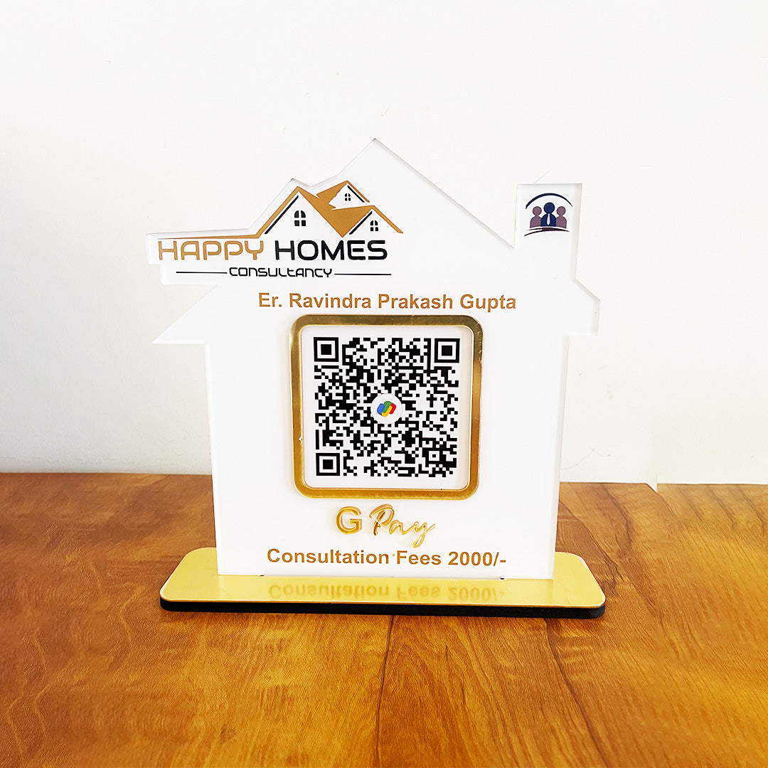 Home Shaped -  Smart NFC 1QR Standee