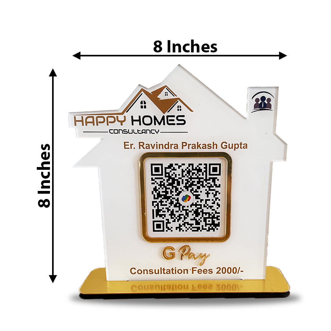 Home Shaped -  Smart NFC 1QR Standee