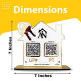 Home and Key Shaped - Premium Smart NFC 2-in-1 Standee - Icon Edition for Real Estate