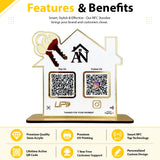 Home and Key Shaped - Premium Smart NFC 2-in-1 Standee - Icon Edition for Real Estate