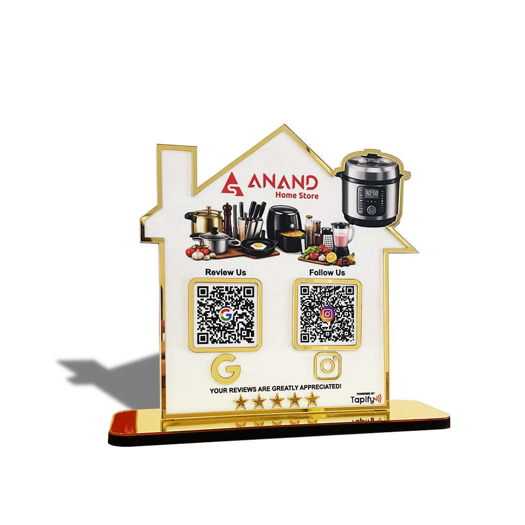 Home Shaped - Premium Smart NFC 2-in-1 Standee - Icon Edition