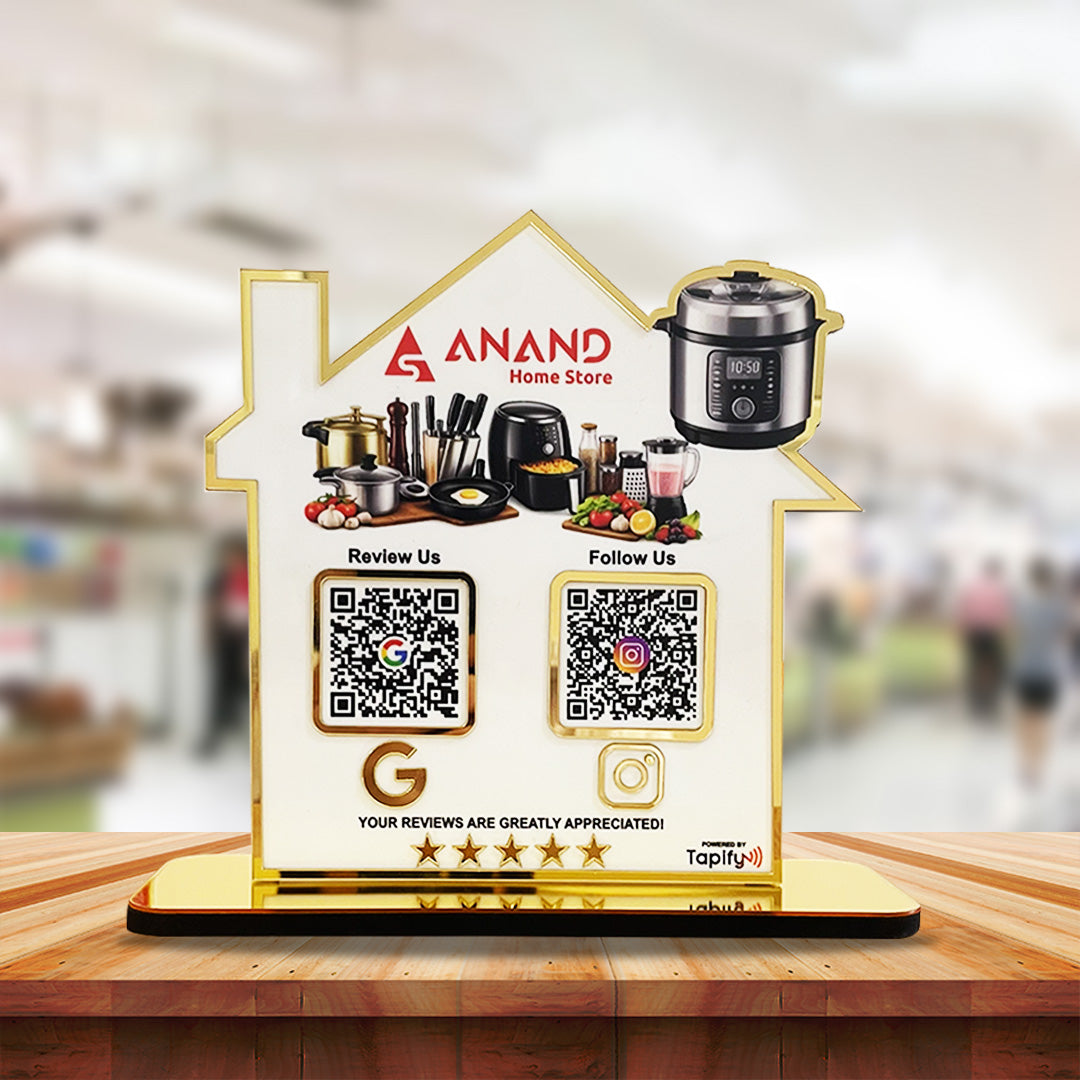 Home Shaped - Premium Smart NFC 2-in-1 Standee - Icon Edition