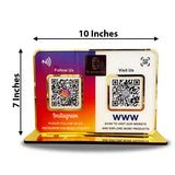Big Size-Smart NFC 2-in-1 Premium Standee – Instagram & Website Theme