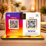 Big Size-Smart NFC 2-in-1 Premium Standee – Instagram & Website Theme