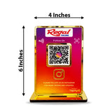 Premium Smart NFC 1 QR Table Top Standee - Instagram Theme