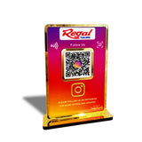 Premium Smart NFC 1 QR Table Top Standee - Instagram Theme