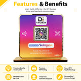 Premium Instagram - 1 QR Table Top Standee - Elite