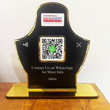 Smart NFC Single QR - Tabletop Standee - for Jewelry Stores - Whatsapp