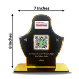 Smart NFC Single QR - Tabletop Standee - for Jewelry Stores - Whatsapp