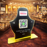 Smart NFC Single QR - Tabletop Standee - for Jewelry Stores - Whatsapp