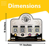 Logo Cutout Shaped - Smart NFC 4-in-1 Standee - For Restaurants & Cafes