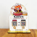 Smart NFC 2 In 1 Tabletop Standee - Logo on Top Cutout