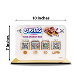 Smart NFC 4-in-1 Standee With 3D logo Cutout - White Theme