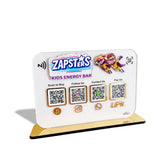 Smart NFC 4-in-1 Standee With 3D logo Cutout - White Theme