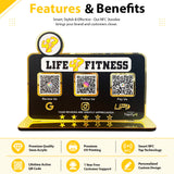 Smart NFC 3-in-1 Table Top Standee - Gym Logo Cutout - II