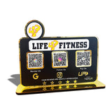 Smart NFC 3-in-1 Table Top Standee - Gym Logo Cutout - II