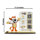 Tiger Cutout -  Smart NFC 3 QR Table Top Standee