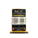 Premium Smart NFC 2-in-1 Table Top Standee - Black Colour