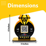 Diamond Ring Shaped - Smart NFC All-In-One Tabletop Standee