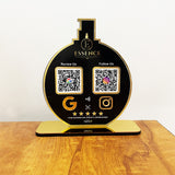 Perfume Bottle Shaped NFC 2-in-1 Tabletop Standee-II