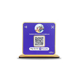 Premium Square Shaped -  1 QR Table Top Standee - without NFC