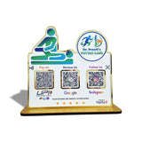 Physiotherapist Shaped Smart NFC 3-in-1 Table Top Standee