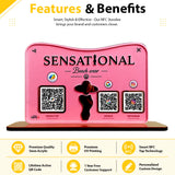 Premium Fashion Silhouette Smart NFC 3-in-1 Table Top Standee | Beachwear Theme