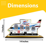 Premium Aeroplane Shaped Smart NFC 4-in-1 Tabletop Standee