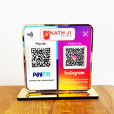 Smart NFC 2-in-1 Premium Standee – Instagram & Paytm theme